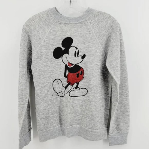 Disney Tops - Vintage Disney Mickey Mouse Sweatshirt, Heather Grey